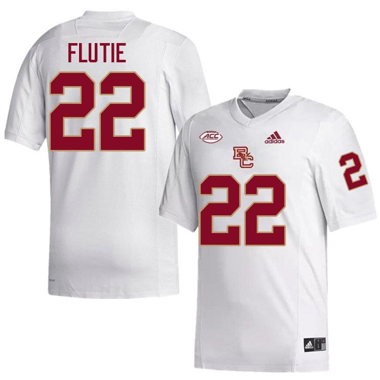 Boston College Eagles #22 Doug Flutie College Football Jerseys Stitched-White